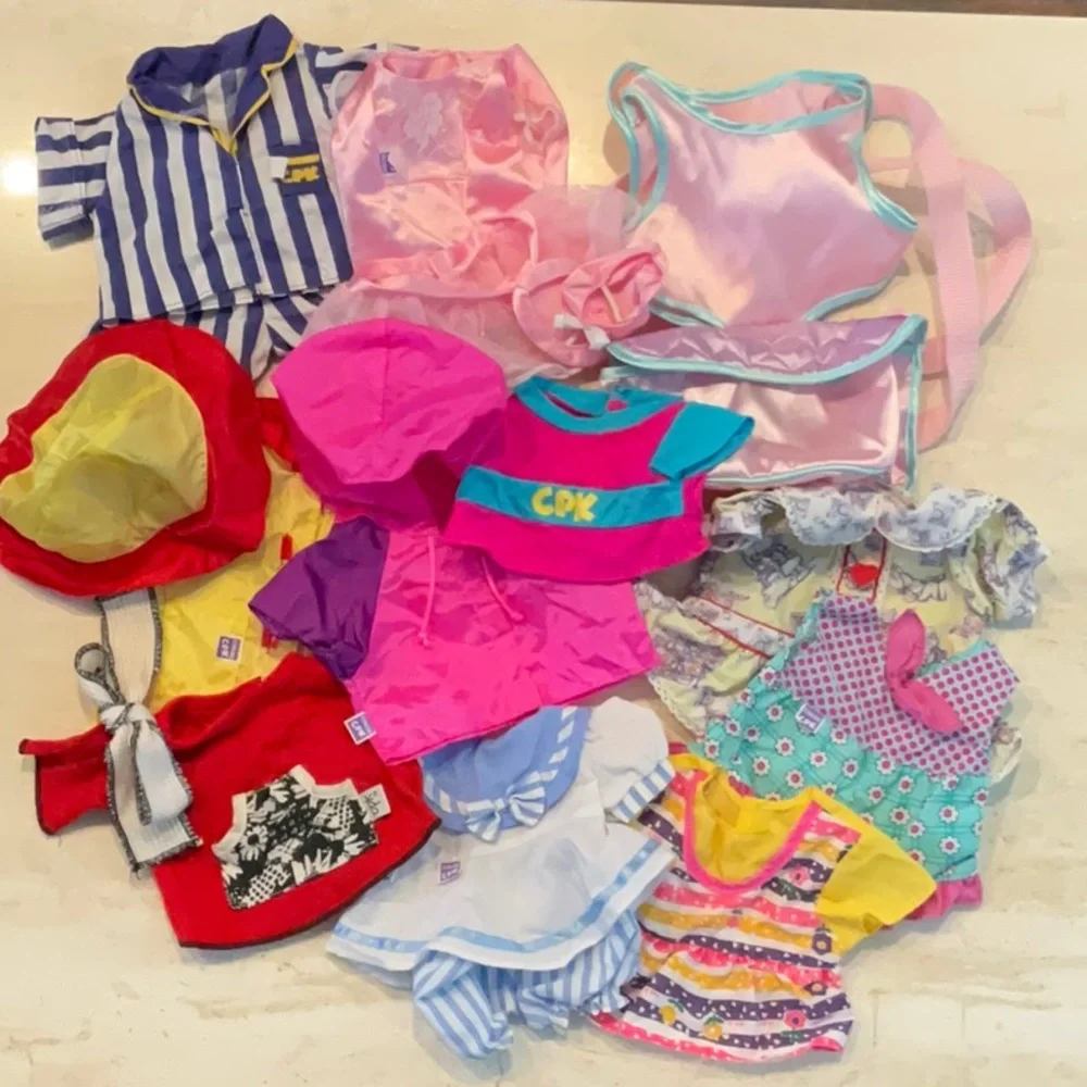 Cabbage Patch Kids Doll CPK Dolls Clothes Clothing Lot Vintage 1990s Outfits